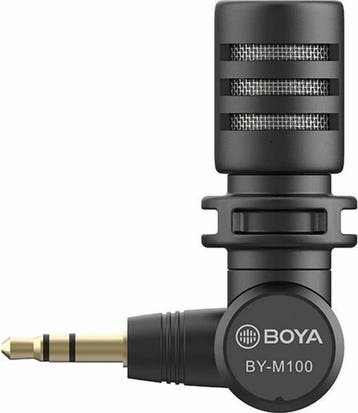 Boya Microfoon By-m110 Condensator Trrs 18 X 72 Mm Zwart, Verzenden, Zo goed als nieuw
