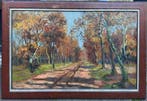 Martin van Waning (1889-1971) - Berkenlaantje, Antiquités & Art, Art | Peinture | Classique