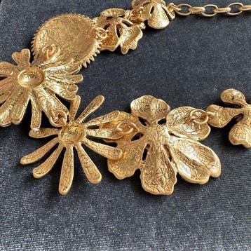 Oscar De La Renta - Plaqué or - Collier