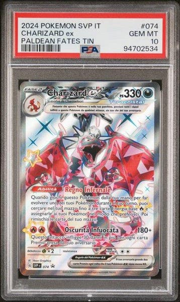 Pokémon - 1 Graded card - Dracaufeu - PSA 10 - WOTC, Nieuw