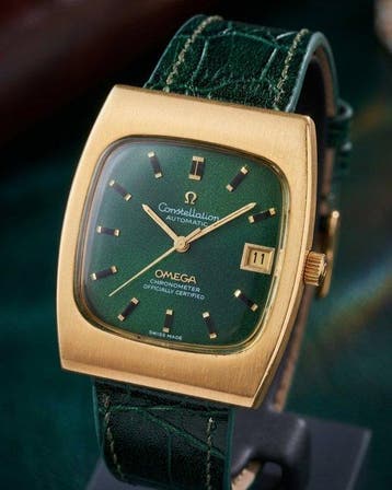 Omega - Constellation TV Screen Chronometer-Green Dial -, Nieuw
