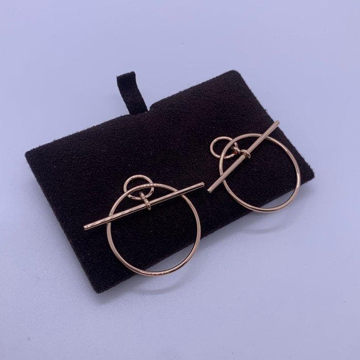 Hermès - Boucles doreilles - 18 carats Or rose, Bijoux, Sacs & Beauté, Boucles d'oreilles