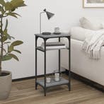 vidaXL Bijzettafel 40x30x75 cm bewerkt hout grijs sonoma, Huis en Inrichting, Tafels | Bijzettafels, Verzenden, Nieuw