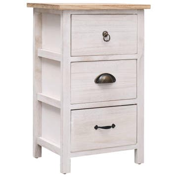 vidaXL Bijzetkast 35x25x57 cm paulowniahout, Verzenden