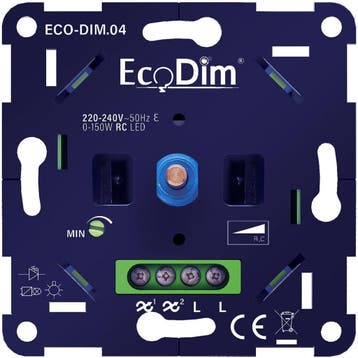 EcoDim ECO-DIM.04 LED-dimmer 0–150W (tot 8 lampen), Doe-het-zelf en Bouw, Verzenden, Nieuw