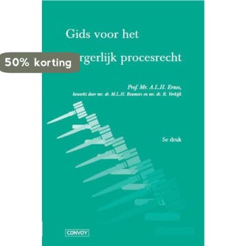 Gids voor het burgerlijk procesrecht 9789491725982, Boeken, Verzenden, Gelezen, A.L.H. Ernes