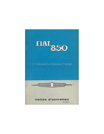 1965 FIAT 850 INSTRUCTIEBOEKJE FRANS, Ophalen of Verzenden