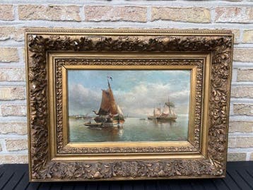 Achille La Motte (XIX) - Marine, Antiquités & Art
