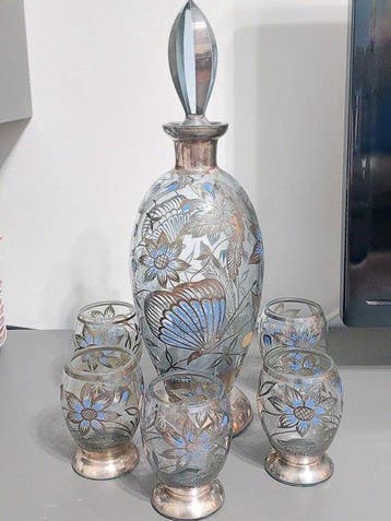 Drankservies (7) - Zilver, Glas