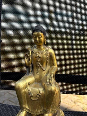 Shakyamuni Boeddha - bronze doré - Asie (Sans prix de, Antiek en Kunst