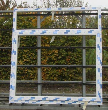 pvc raam , chassis van 182 x 193  wit, Kunststof, Raamkozijn, Nieuw, Ophalen of Verzenden