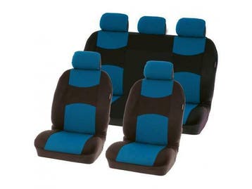 Stoelhoesset Chicago 9-Delig Blauw, Ophalen of Verzenden