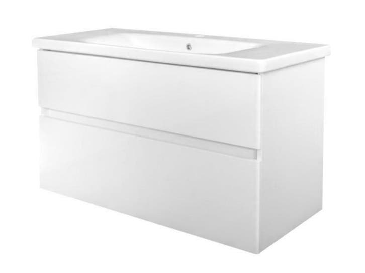 Quick-Greeploos meubel onderkast + wastafel 80 cm glans-wit, Maison & Meubles, Salle de bain | Meubles de Salle de bain, Enlèvement ou Envoi