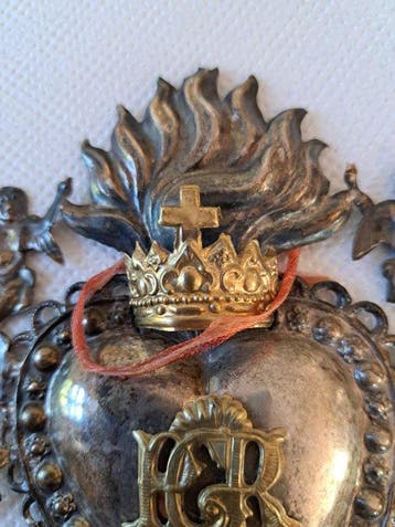 Antiek Votiefgeschenk - .925 zilver - 1930-1940, Antiek en Kunst