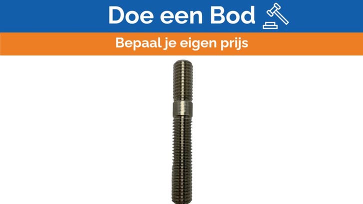 Bieden: Ferretti stainless steel M10 pulpit nipples 70mm le, Watersport en Boten, Bootonderdelen, Ophalen of Verzenden