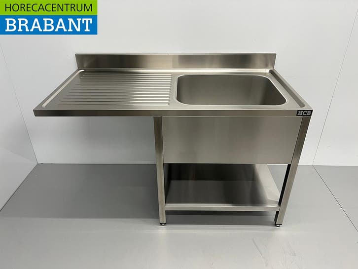 RVS Spoeltafel Spoelbak Premium-line Gelast model 140 cm, Articles professionnels, Horeca | Mobilier & Aménagement, Enlèvement ou Envoi