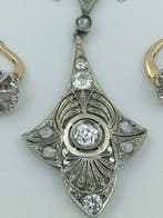 2-delige sieradenset - 18 karaat Witgoud - 1.60ct. tw.