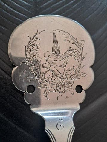 H.M. Mansvelt - Taartschep - .833 zilver - 1900-1910