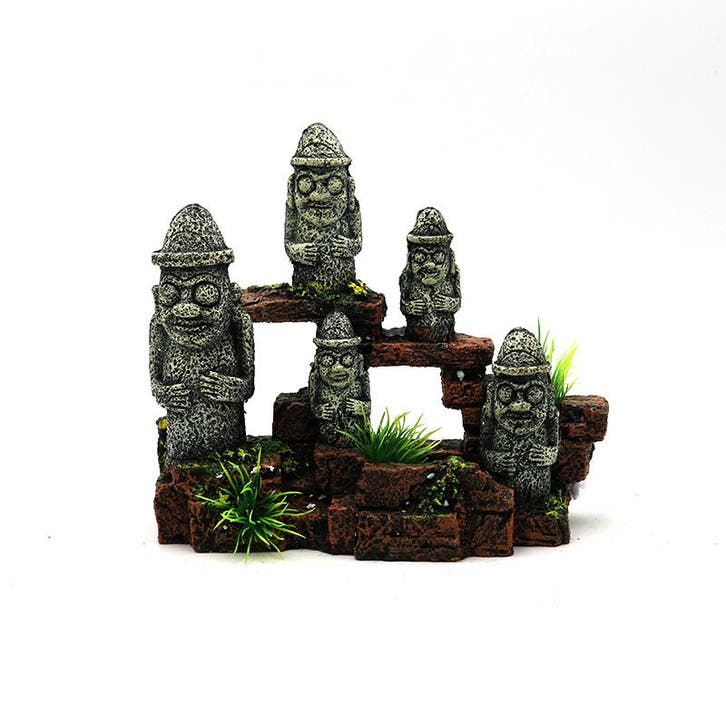 Groep Koreaanse beelden OS-231 - aquarium decoratie, Animaux & Accessoires, Poissons | Aquariums & Accessoires, Enlèvement ou Envoi