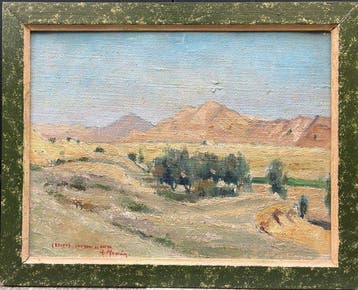 Augustin Memin (1910 - 1981) - Environs de Gaza - Paysage