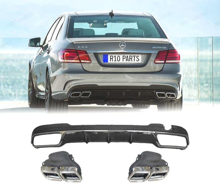 DIFUSEUR MERCEDES CLASSE E W212 14-15 LOOK AMG + EMBOUTS DÉ, Autos : Pièces & Accessoires, Carrosserie & Tôlerie, Envoi