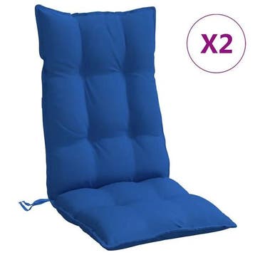 Stoelkussens 2 st koningsblauw | -29% Retour Deal, Tuin en Terras, Verzenden, Nieuw