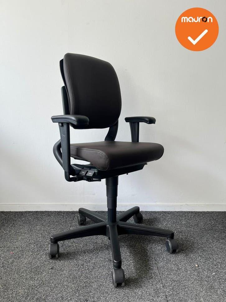 Ahrend 230 bureaustoel - Nieuw bruin kunstleer - Medium rug, Zakelijke goederen, Kantoor en Winkelinrichting | Kantoormeubilair en Inrichting
