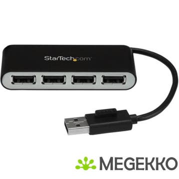 StarTech.com ST4200MINI2 USB 2.0 480Mbit/s Zwart, Zilver hub, Verzenden