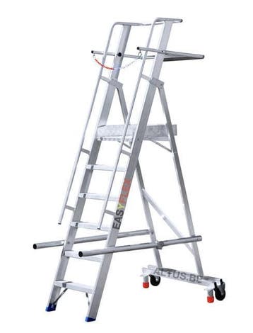 Easyflex magazijntrap 6 treden, Doe-het-zelf en Bouw, Ladders en Trappen, Trap, Nieuw, Ophalen of Verzenden, Opvouwbaar of Inschuifbaar