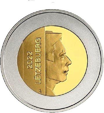 Luxemburg. 5 Euro 2022 Daphne Mezereum (Zonder