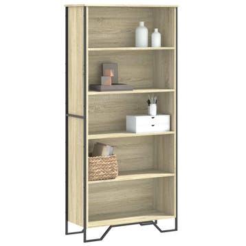 vidaXL Boekenkast 80x31x169 cm bewerkt hout sonoma, Verzenden, Nieuw