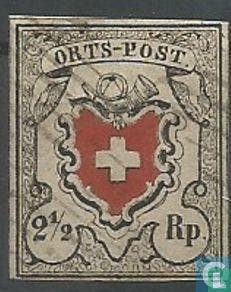 Zwitserland - Posthoorn en wapenschild - 1850, Verzenden