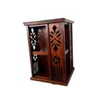 Bibliothèque - Bois de violette - Étagère tournante vintage