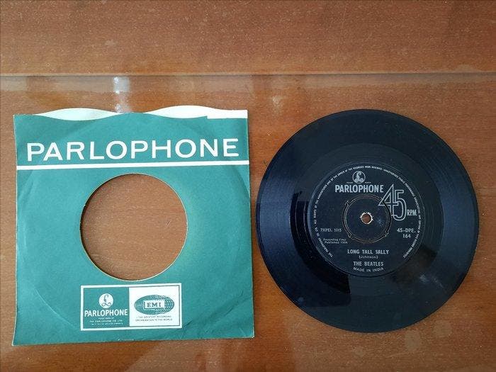 Beatles - 4 x Beatles singles From India - 45 RPM 7 Single, Cd's en Dvd's, Vinyl Singles