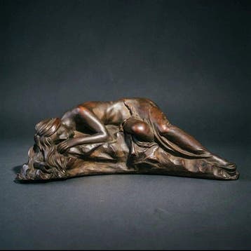 sculptuur, Sleeping Beauty sculpture - 19 cm - Beeld van