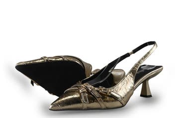 Sacha Slingbacks in maat 40 Goud, Kleding | Dames, Schoenen, Overige kleuren, Verzenden, Zo goed als nieuw, Sacha