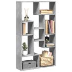 vidaXL Boekenkast 72x20x120,5 cm bewerkt hout betongrijs, Verzenden, Nieuw