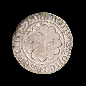 Middeleeuwen, kruisvaardersperiode Zilver Geslagen muntstuk, Antiek en Kunst