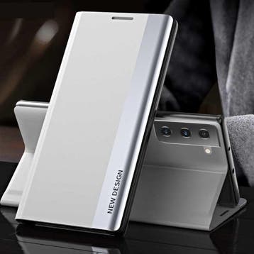 Samsung S20 Magnetische Flip Case - Luxe Hoesje Cover Wit, Verzenden, Nieuw