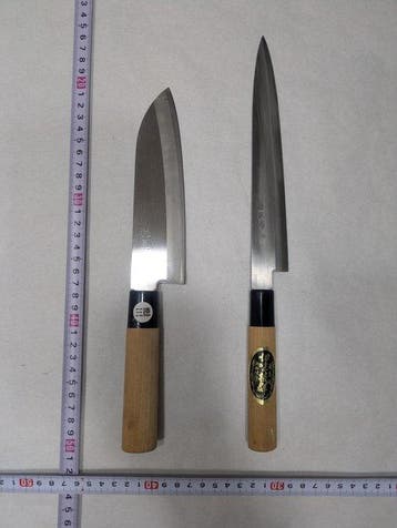 Keukenmes - Staal, Hout - Japan - Traditionele Japanse, Antiek en Kunst