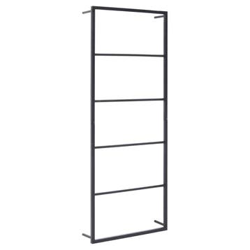 Handdoekenrek staal zwart: Strak minimalistisch design vo..., Huis en Inrichting, Verzenden, Zo goed als nieuw, Zwart, Handdoekenrek