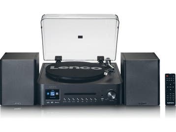 Lenco MC-460BK - Platenspeler - Stereoset met DAB Bluetooth, Verzenden, Nieuw