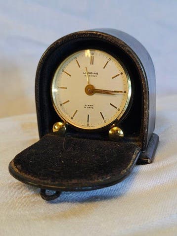 Reisklok - Looping - Vintage Messing - 1900-2000 - Mini, Antiek en Kunst