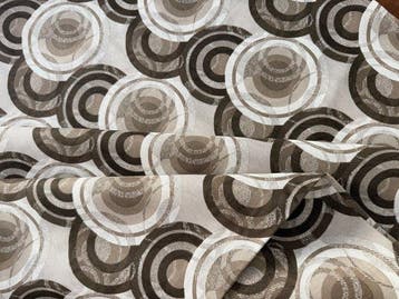 Tessuto optisch ovaal Space Age - futuristisch - Textiel -, Antiek en Kunst