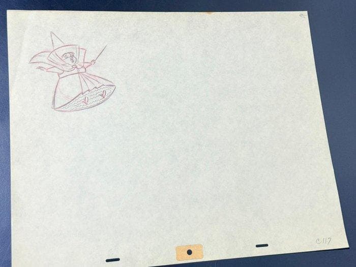 Walt Disney - Dessin d’animation original Merryweather -, Collections, Disney