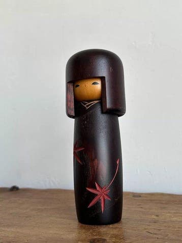 Usaburo - Beeld, Vintage Usaburo-style Kokeshi Doll - 18.5