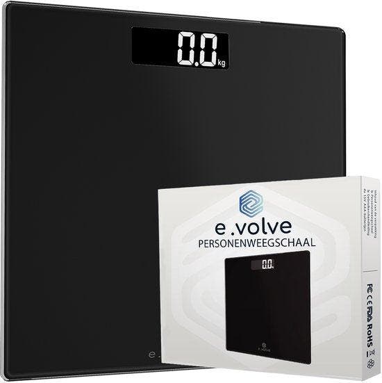 2dekans | e.volve Personenweegschaal Digitaal - Zwart -, Electroménager, Balances, Enlèvement ou Envoi