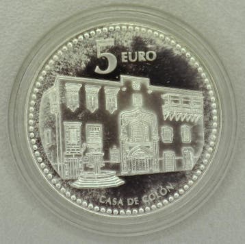 Espagne Spanien – 5 Euro 2010 – Las Palmas de Gran Canar, Verzenden, België