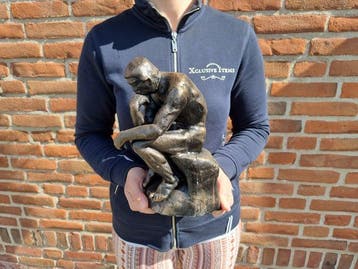 Beeld, The Thinker - Iron - 25.5 cm - IJzer, Antiek en Kunst