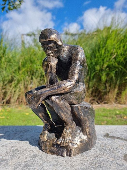 Figurine - De denker Rodin - Fer, Antiek en Kunst, Kunst | Designobjecten